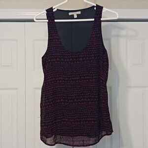 3/$18 or 5/$25 - Banana Republic Black/Red Tank Top Size XS